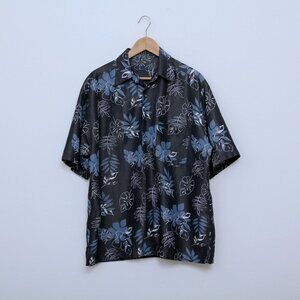 Ashworth Hawaiian Tropical Button Down Short‎ Sleeve Shirt